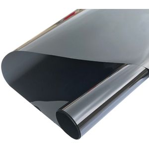 Spiegelfolie voor eenrichtingsverkeer - Spiegelfolie voor overdag - Anti-UV-reflecterende glasfolie - Sticker voor zonwering - Warmte-isolerende spiegelfolie - Statische sticker zonder lijm - Geschikt voor thuiskantoor (Afmeting: 40 x 200 cm)