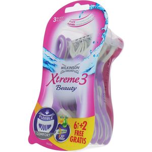 Wilkinson Sword - Xtreme3 Beauty - Comfort - Wegwerpscheermesjes - 8 Stuks