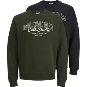 JACK&JONES - JJMAKOTO - Sweatshirt - Heren - 2PK