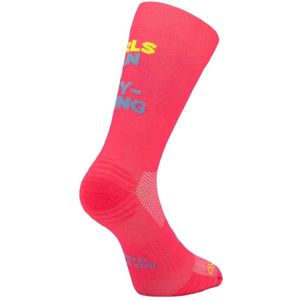 Sporcks Girls Can do anything / Pink/ hardloopsokken dames /M 41-43 / sportsokken -naadloos - ademend - compressiesokken