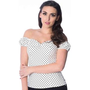 Dancing Days - I CARRIED A WATERMELON Off shoulder top - M - Wit