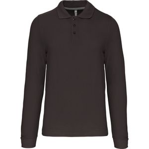 Kariban Polo lange mouwen K243 - Dark Grey