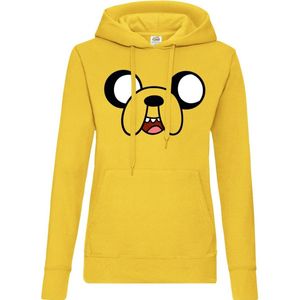Adventure Time Jake The Dog Girls Damen Hoodie Yellow-S
