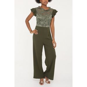 Jumpsuit voor de feestdagen - Kaki - one size (34-38)