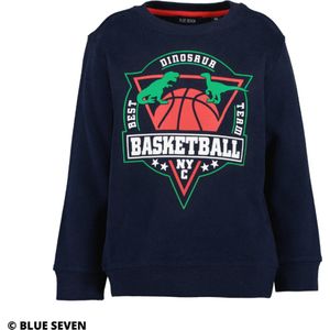 Blue Seven - sweater - basketbal - blauw - Maat 116