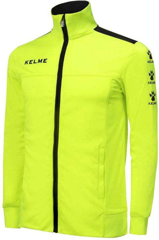 Kelme Lince Sweatshirt Met Rits Geel 8 Years Jongens,Meisjes