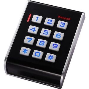 WL4 KPRO-3 stand alone toegangscontrole keypad, RFID kaartlezer, verlichting en geschikt voor binnen