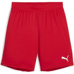 PUMA teamGOAL Shorts Jr Unisex Sportbroek - Puma Rood-Puma Wit - Maat 116