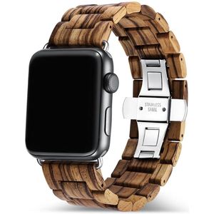 Apple Watch-bandje - Zebrahout 42-45 mm
