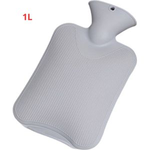 Livano Warmtekruik - Warmwaterzak Met Hoes - Warmwaterkruik - Warmtekussen - Knuffel Kruik - Bag - Grijs - 1 Liter