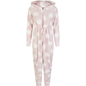 By Louise - Huispak - Roze - Fleece - Hartjes