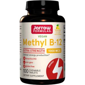 Jarrow Formulas - Methyl B12 - Kauwtabletten - Citroen - 1000 mcg - 100 stuks