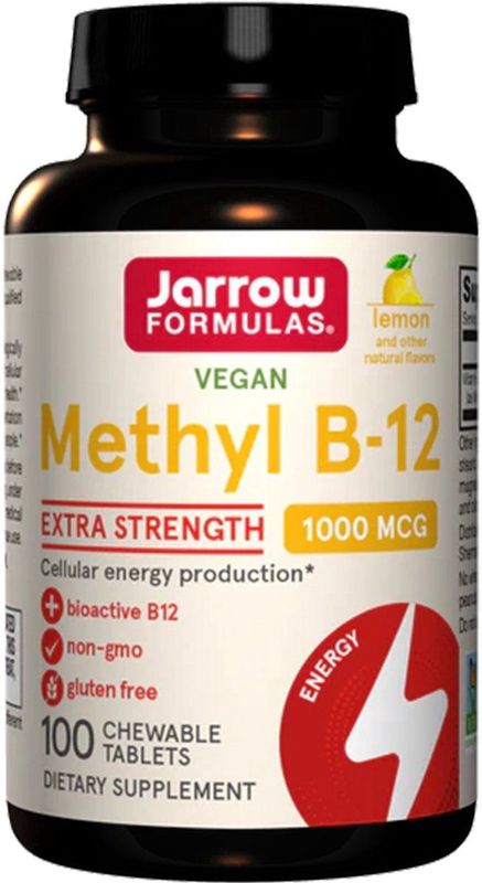 Jarrow Formulas - Methyl B12 - Kauwtabletten - Citroen - 1000 mcg - 100 stuks