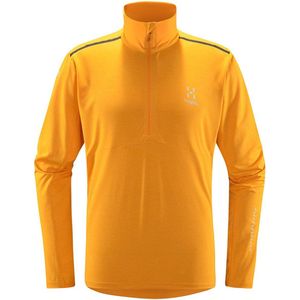 Haglofs L.i.m Strive Mid Sweatshirt Met Halve Rits Geel S Man