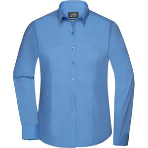 James and Nicholson Blouse Dames Met Lange Mouwen (Aqua) Maat XS
