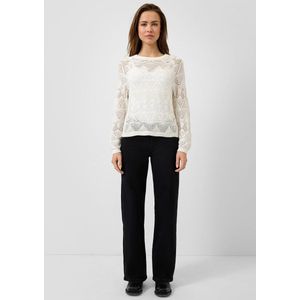 Q/S designed by - CATIE Wide Leg - Stretch Jeans - Blauwe Wassing