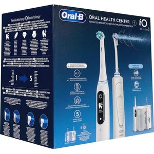 Oral-B Oral Health Center Oral Irrigator, Teeth Floss, 1 Oxyjet Cannula, 1 WaterJet Cannula, 1 Electric Toothbrush iO6, 2 Brushes