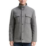 Tom Tailor - Winterjas - MidGrijs - Heren - 2-in-1 Wollen Jas - 1046984