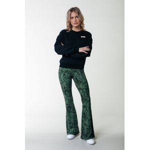 Colourful Rebel Liquid Paint Peached Extra Flare Pants - S