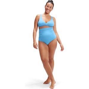 Speedo Maternity High Waisted 2 Piece Dames - Blauw - Maat XXL