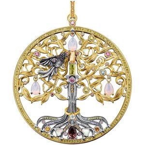 Thomas Sabo - Hanger - Geel Goud - Zilver - Multi Edelsteen