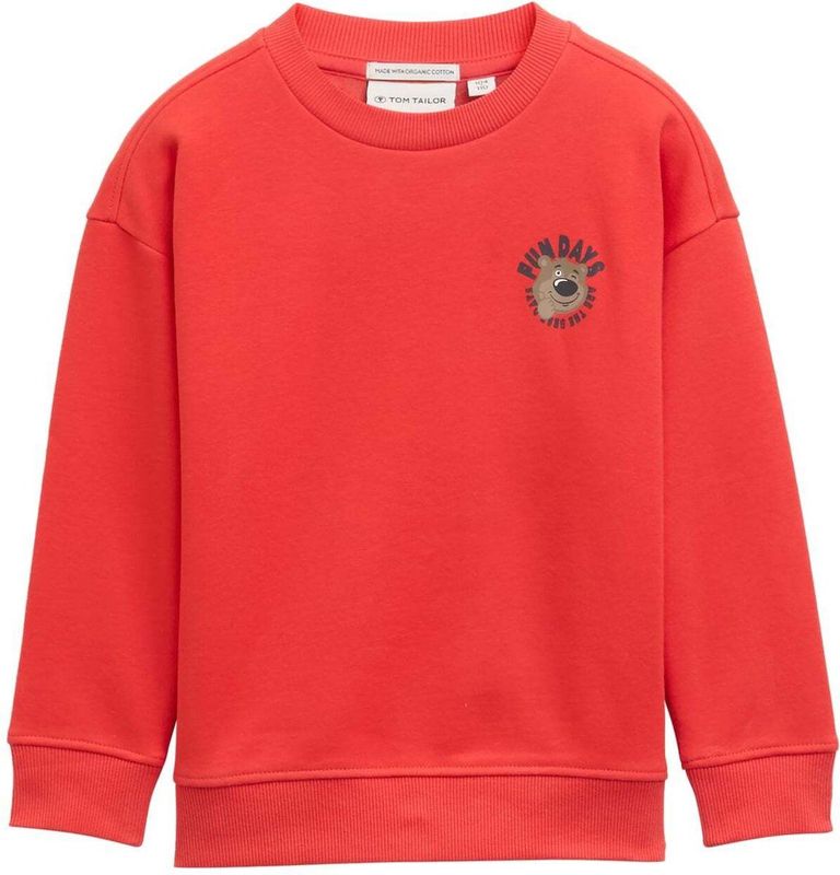 TOM TAILOR Sweatshirt voor jongens, 38337 - Soft Red, 92-98