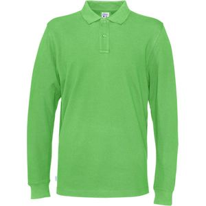 Cottover POLO PIQUE LONG SLEEVE MAN - GOTS GECERTIFICEERD 141018 - Groen - 3XL