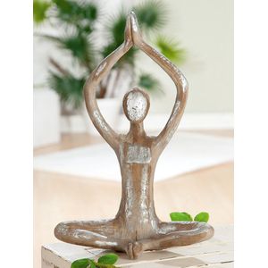 Beeld yoga vrouw - lotushouding - 36 cm