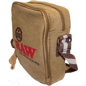 Rolling papers x raw shoulder bag brown