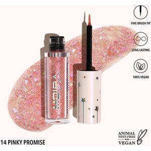 Moira Glitter Glitter Liner - 14 - Pinky Promise - VEGAN - Korean Beauty - Eyeliner - 2.5 ml