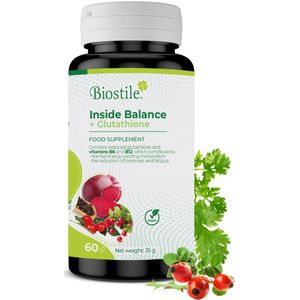 Biostile – Inner Balance Met Glutathion – Versterkt het Immuunsysteem en de Celgezondheid – 60 Capsules