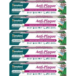 Himalaya Gum Expert Anti-Plaque Herbal Toothpaste - 75ml x 5 (Value Pack)
