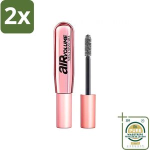 L'Oréal Paris - Mascara - Air Mega Volume - Zwart - 8,7 ml - Voordeelverpakking - 2 stuks - Volume - L'Oréal Paris