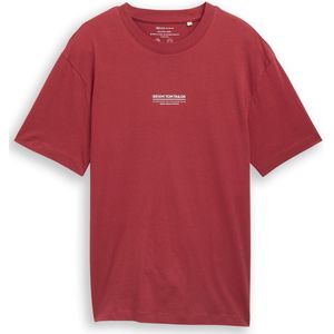 TOM TAILOR DENIM - Shirt - Roestrood/Wit