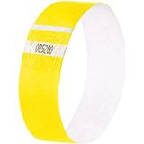 Sigel evenementenbandjes - super soft - 255x25mm - neon geel - 520 stuks - SI-EB223