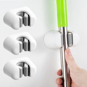Bezem Mop Houder Organizer - Wandgemonteerd - 2 stuks