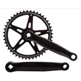 Crankset spieloos 44t staal 18 zwart 170mm - ZWART