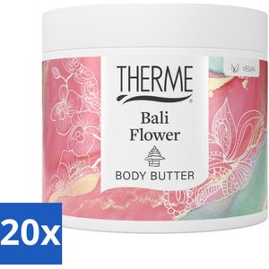 Therme - Bali Flower - Bodybutter - Hydraterend - Verzorgend - 225gr - Bulkverpakking - 20 stuks