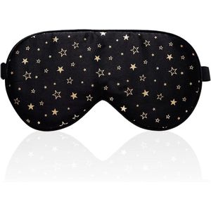 Zijden slaapmasker - Comfortabel en Zacht - 1 stuk - Zwart - 100% zijde