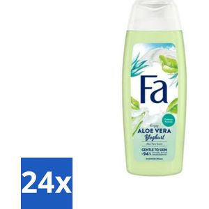 24 x Fa - Douchegel - Yoghurt & Aloe Vera - 250 ml - Douchegel - Yoghurt - Aloe Vera - Verzorgende Douchegel - Hydraterende Douchegel