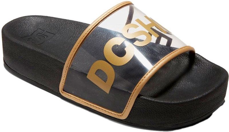 Dc Shoes Slider Platform Se Slippers Zwart EU 38 Vrouw