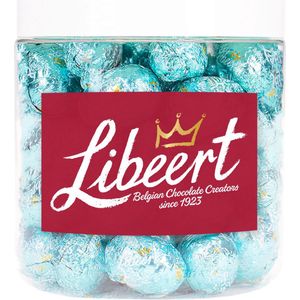 Libeert paaseitjes melkchocolade met chocomousse - chocolade voor Pasen - in herbruikbare bokaal - 500g