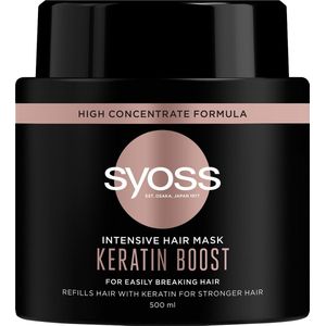 Intensief haarmasker Keratine Boost intensief herstelmasker voor zeer broos haar 500ml