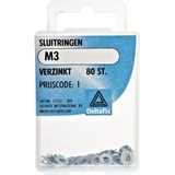 Deltafix - Sluitringen - M3 - 80 Stuks