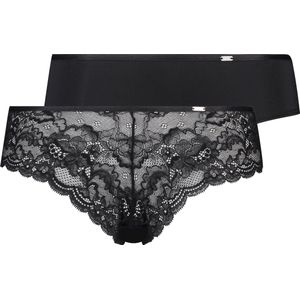 Hunkemöller Brazilian Onderbroek 2-pack Angie brasilian - zwart - Maat M