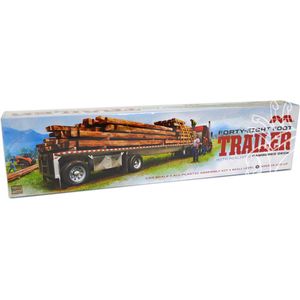 1:25 Moebius 1304 48 Foot Flatbed Trailer Plastic Modelbouwpakket