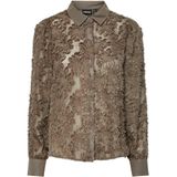 PIECES blouse bruin