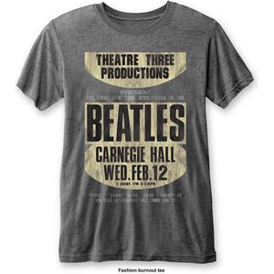 The Beatles Heren Tshirt -M- Carnegie Hall Grijs