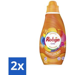 2 x Robijn - Color - Vloeibaar Wasmiddel - Klein & Krachtig - 19 Wasbeurten - 665 ml - Wasmiddel - Kleurwas - Vloeibaar Wasmiddel - Wasverzachter - Biologisch Afbreekbaar
