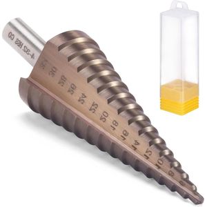 Trappenboor HSS kobalt 4-32 mm voor metaal, hout en kunststof